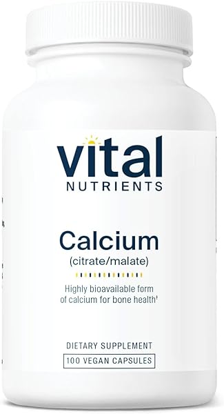 Vital Nutrients Calcium Citrate and Malate Complex 150mg | Vegan Supplement | Support Bone Strength, Muscle and Cardiovascular Health* | Gluten, Dairy and Soy Free | 100 Capsules in Pakistan in Pakistan