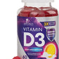 Vitamin D3 Gummy Vitamins Extra Strength 5000 IU (125 mcg) High Potency Vita D Gummies Dietary Supplement - Bone, Teeth, Muscle & Immune Support, Nature's Vitamin D Supplement, Non-GMO - 60 Gummies