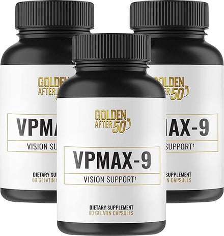 VpMax-9 - Sight Care and Antioxidant Supplement with Eye Vitamins, Lutein, Lycopene and Bilberry Extract - 3 Bottles in Pakistan