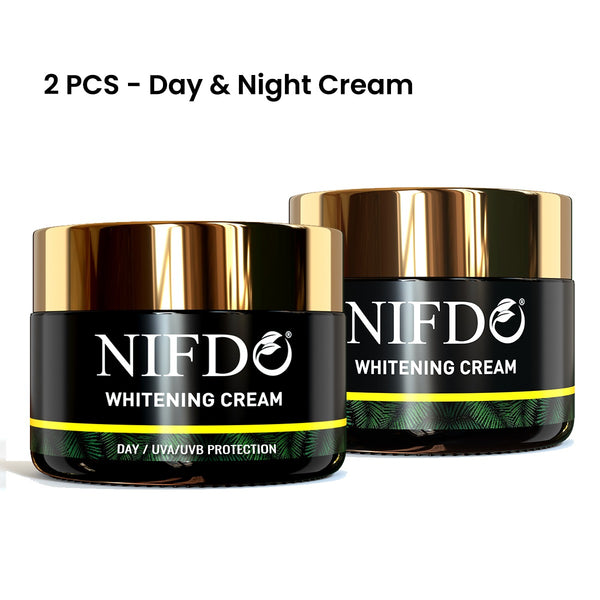 Day and Night Whitening Cream in Pakistan, 2 Pcs Set Skin Whitening Cream, Brightening Cream with UV Protection, Anti-Aging Cream in Pakistan