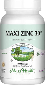 Zinc 30 - Zinc Vitamin with Enzymax for Enhanced Absorption - Highest Potency Immune Support - Glycinate Chelated Zinc Supplements for Adults - Zink Vitaminas - Kosher Made in USA - 100 Count Capsules in Pakistan