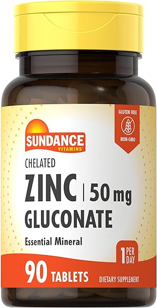 Zinc Gluconate 50mg | 90 Tablets | Chelated E in Pakistan