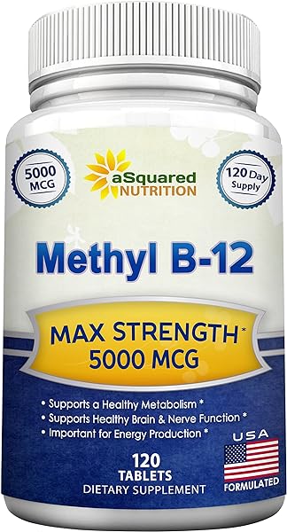 aSquared Nutrition Vitamin B12-5000 MCG Suppl in Pakistan