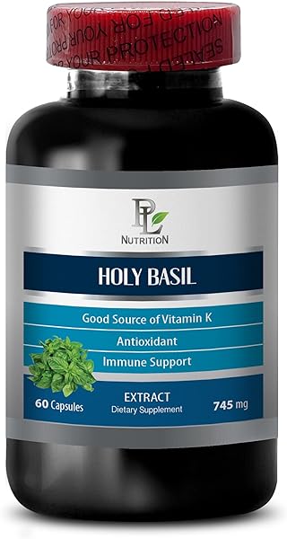holy basil capsules for men - HOLY BASIL EXTRACT (DIETARY SUPPLEMENT) - antioxidant nutritional supplements - Holy basil ursolic acid - immune support supplement, holy basil powder - 1 Bot 60 Caps in Pakistan