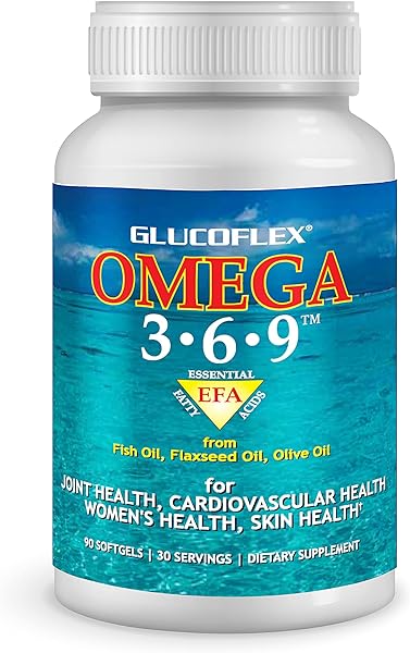 vGlucoflex Omega 3-6-9, Omegas from EPA/DHA Fish Oil for Joint Health, 30 servings in Pakistan